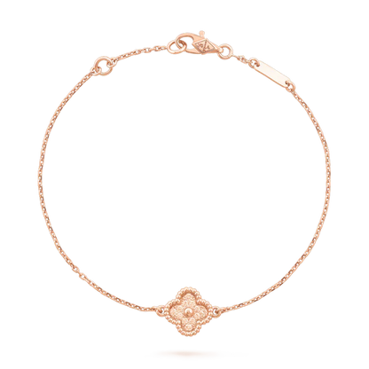 [RAFFINE]CLOVER SINGLE FLOWER BRACELET