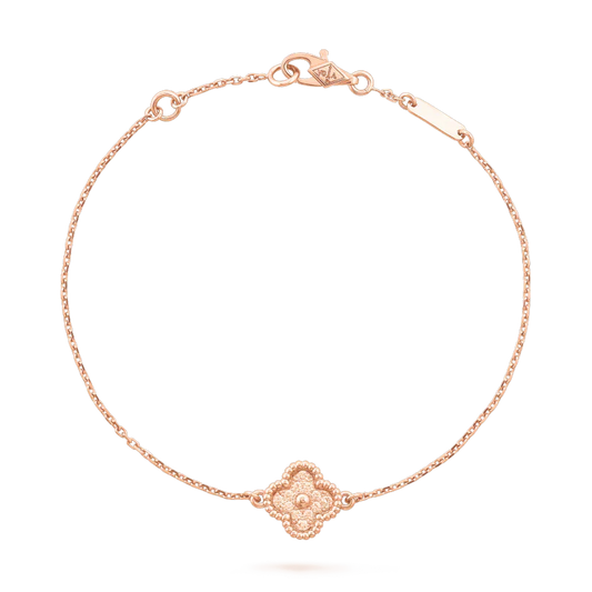 [RAFFINE]CLOVER SINGLE FLOWER BRACELET