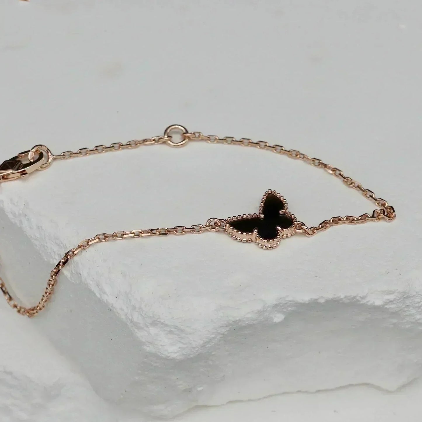 [RAFFINE]BUTTERFLY ONYX  BUTTERFLY BRACELET