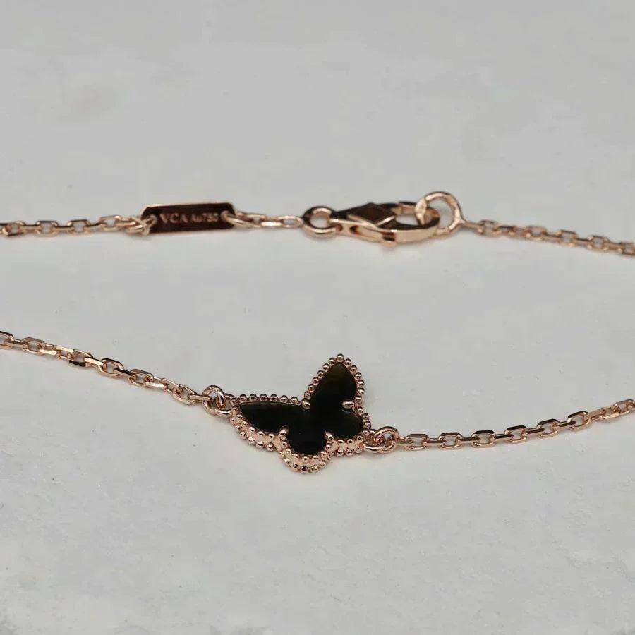 [RAFFINE]BUTTERFLY ONYX  BUTTERFLY BRACELET