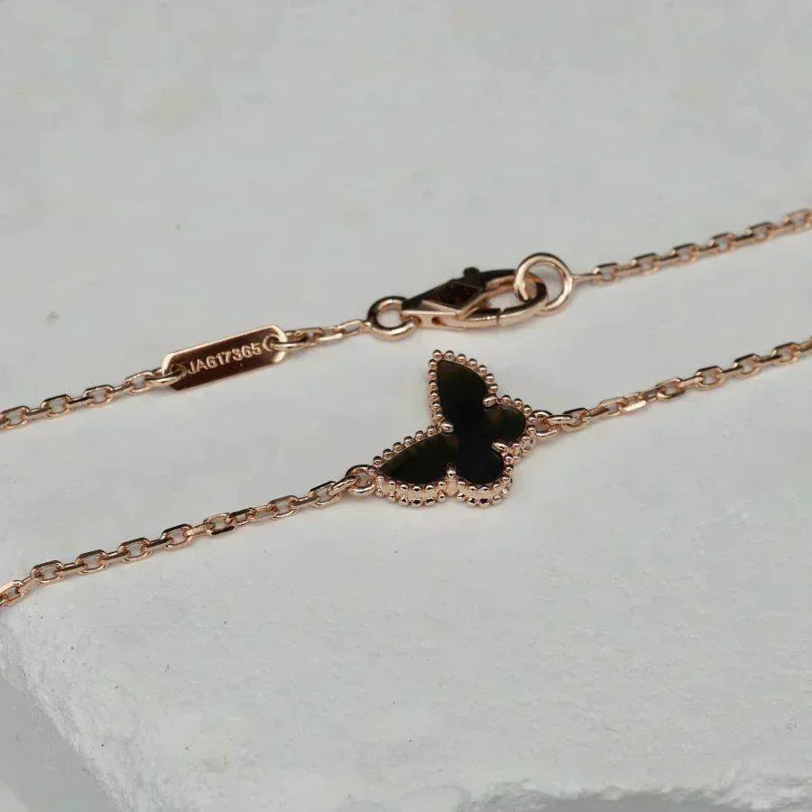 [RAFFINE]BUTTERFLY ONYX  BUTTERFLY BRACELET
