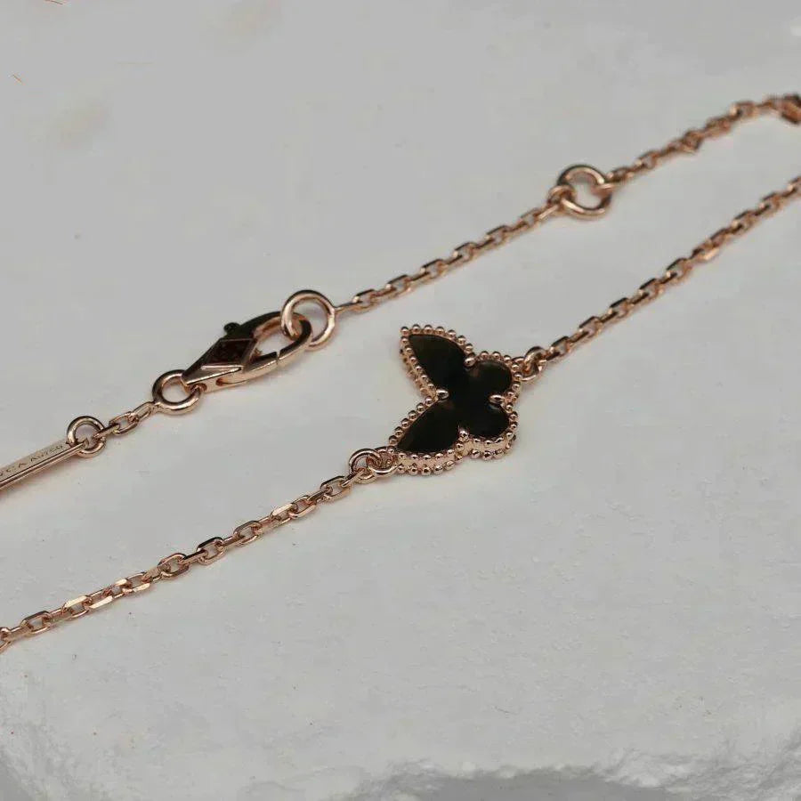 [RAFFINE]BUTTERFLY ONYX  BUTTERFLY BRACELET
