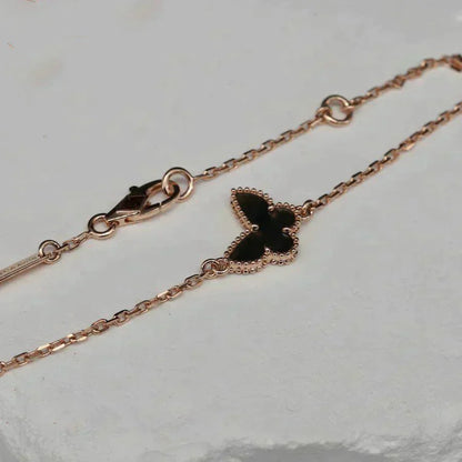 [RAFFINE]BUTTERFLY ONYX  BUTTERFLY BRACELET