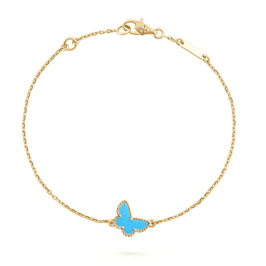 [RAFFINE]BUTTERFLY TURQUOISE BUTTERFLY BRACELET