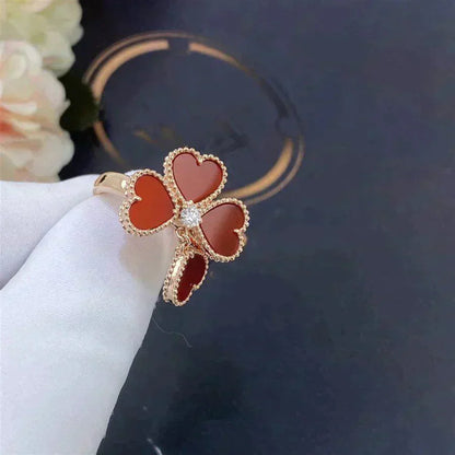 [RAFFINE]SWEET CLOVER CARNELIAN RING