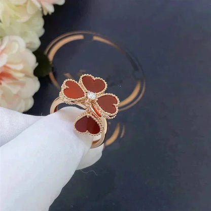 [RAFFINE]SWEET CLOVER CARNELIAN RING