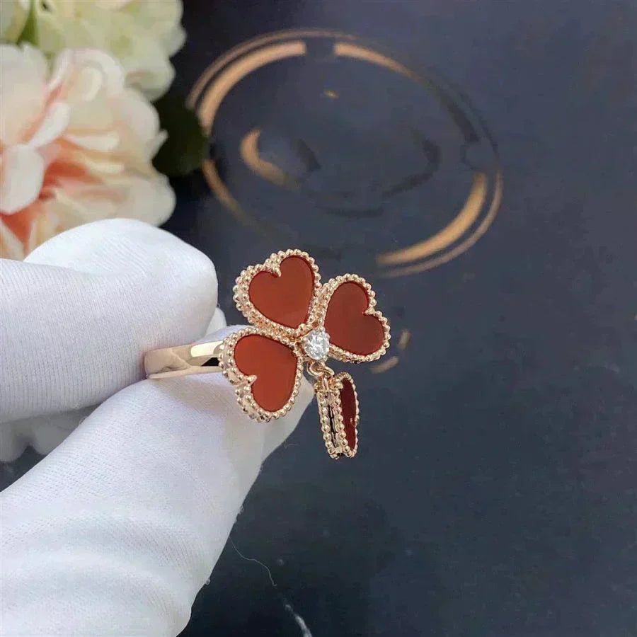 [RAFFINE]SWEET CLOVER CARNELIAN RING