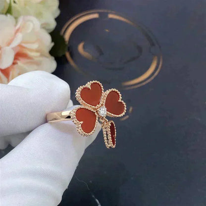 [RAFFINE]SWEET CLOVER CARNELIAN RING