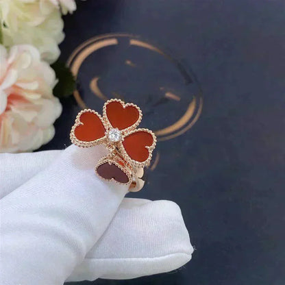 [RAFFINE]SWEET CLOVER CARNELIAN RING