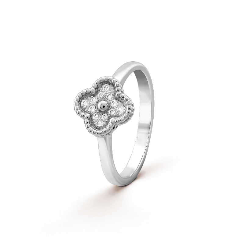 [RAFFINE]CLOVER DIAMOND RING