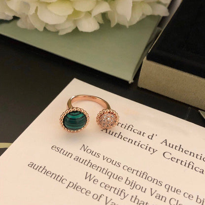 [RAFFINE]PERLEE COULEURS DIAMOND ROSE GOLD BETWEEN THE FINGER RING