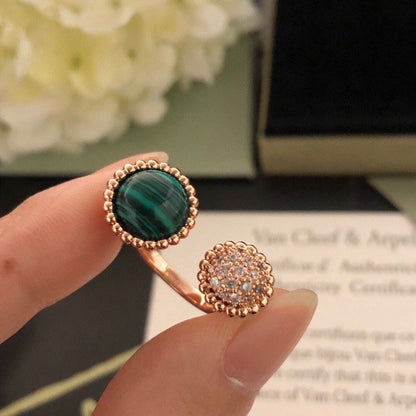 [RAFFINE]PERLEE COULEURS DIAMOND ROSE GOLD BETWEEN THE FINGER RING