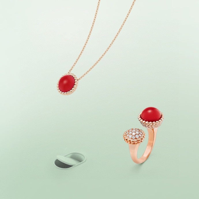 [RAFFINE]PERLEE COULEURS DIAMOND ROSE GOLD BETWEEN THE FINGER RING