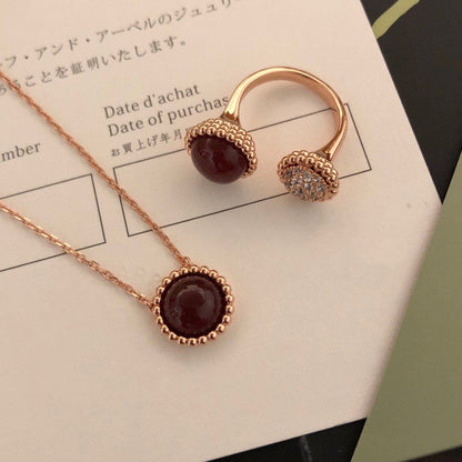 [RAFFINE]PERLEE COULEURS DIAMOND ROSE GOLD BETWEEN THE FINGER RING