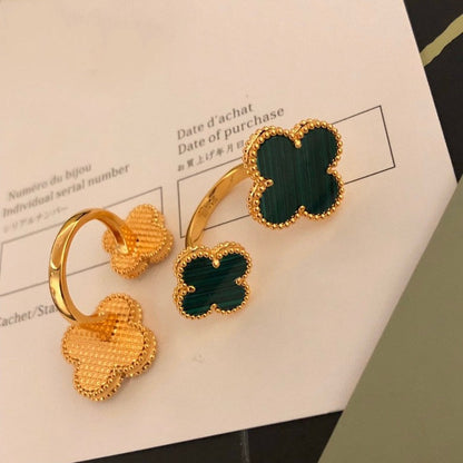 [RAFFINE]CLOVER BETWEEN THE FINGER RING
