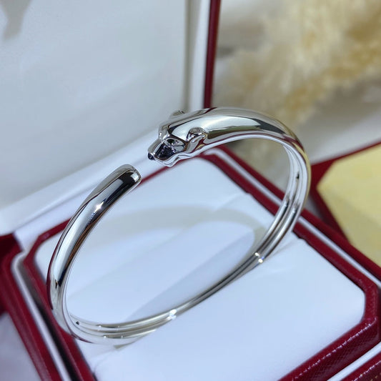 [RAFFINE]PANTHERE SILVER OPEN BRACELET