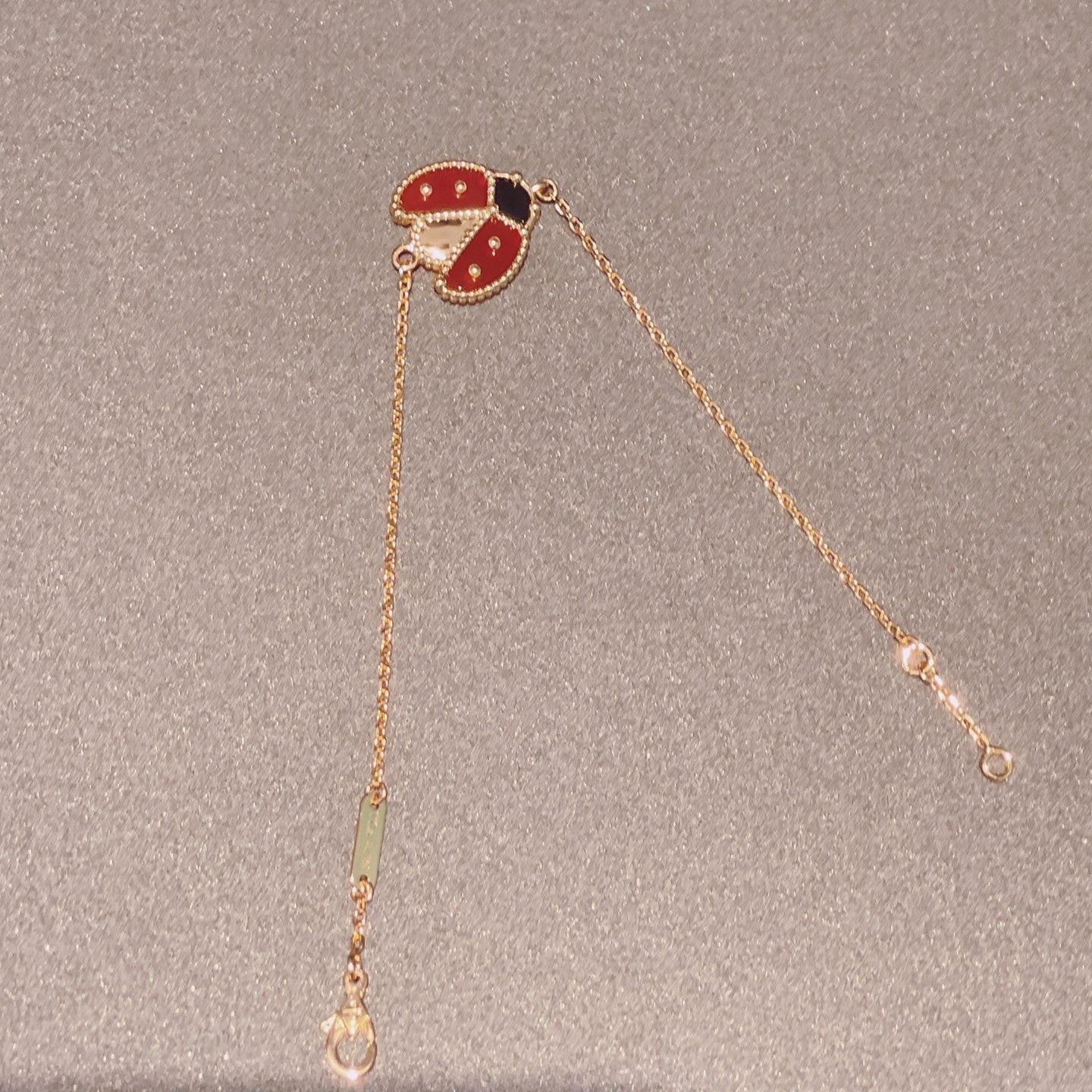[RAFFINE]LUCKY SPRING 1 MOTIF PINK GOLD BRACELET