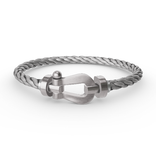 [RAFFINE]FORCE LARGE HORSESHOE NO DIAMOND BRACELET SILVER
