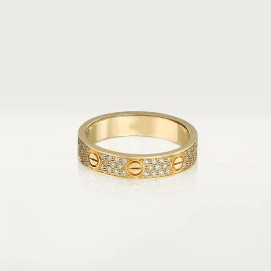 [RAFFINE]LOVE RING 3.6MM DIAMOND PAVED