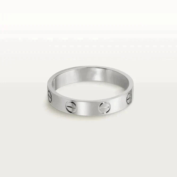 [RAFFINE]LOVE RING 4MM 1 DIAMOND SILVER