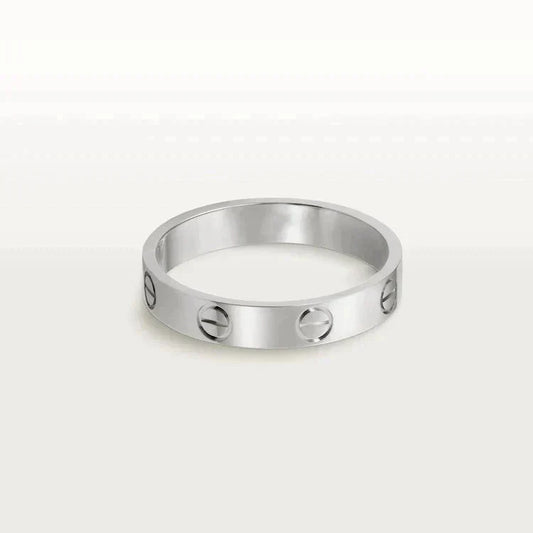 [RAFFINE]LOVE RING 4MM 1 DIAMOND SILVER